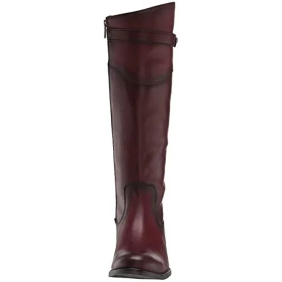 Frye Molly Button Brown Leather Tall Knee High Equestrian Zip Up Vintage Boots - Picture 3 of 14